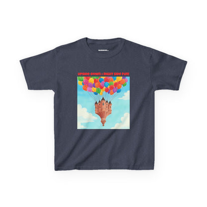 WORNWORD Kids Mid-Weight Tee - Floating Castle “Upside-Down = Right Side Fun!”