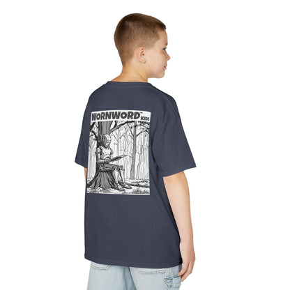 WORNWORD Kids™ Youth Mid-Weight Tee - Robot "Upgrade Your Brain"