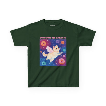 WORNWORD Kids Mid-Weight Tee - Cat Lovers "Paws Off My Galaxy!"
