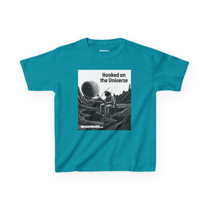 WORNWORD Kids™ Youth Mid-Weight Tee - Astronaut "Hooked on the Universe!