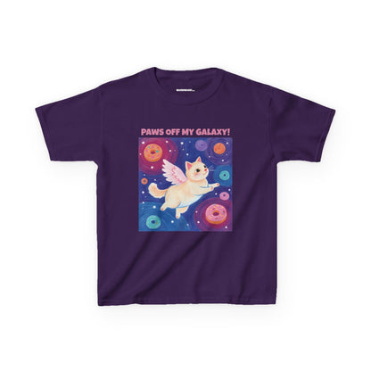 WORNWORD Kids Mid-Weight Tee - Cat Lovers "Paws Off My Galaxy!"