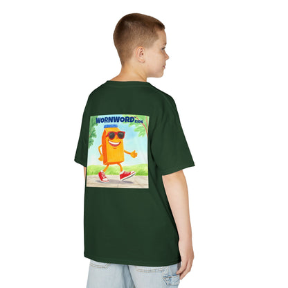 WORNWORD Kids Mid-Weight Tee - Walking Juice Box “Sip Happens. Keep Rollin’!