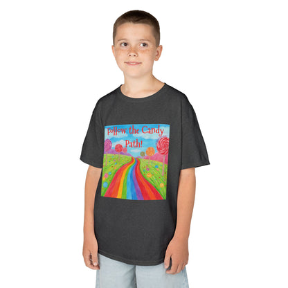 WORNWORD Kids Mid-Weight Tee - Rainbow Road “Follow the Candy Path!”