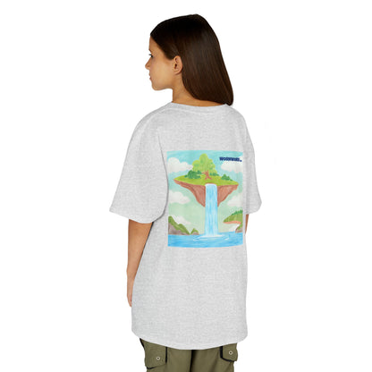 WORNWORD Kids Mid-Weight Tee - Waterfall Islands “Sky’s the Splash Limit!”