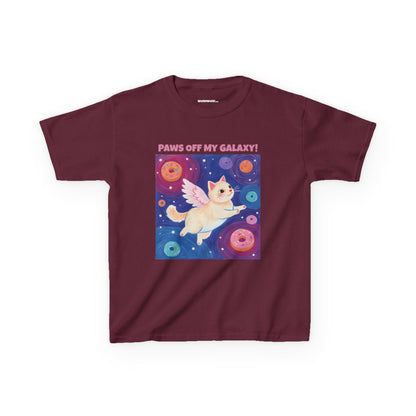 WORNWORD Kids Mid-Weight Tee - Cat Lovers "Paws Off My Galaxy!"