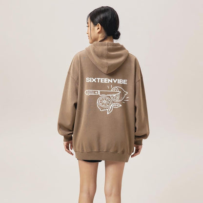 SIXTEENVIBE Lady Dip-Dyed Hoodie