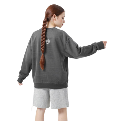 SIXTEENVIBE Lady Vintage Duo-Tone Gradient Heavyweight Sweatshirt