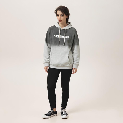 SIXTEENVIBE Lady Dip-Dyed Hoodie