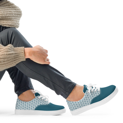 SIXTEENVIBE Lady Lace-Up Canvas Sneakers