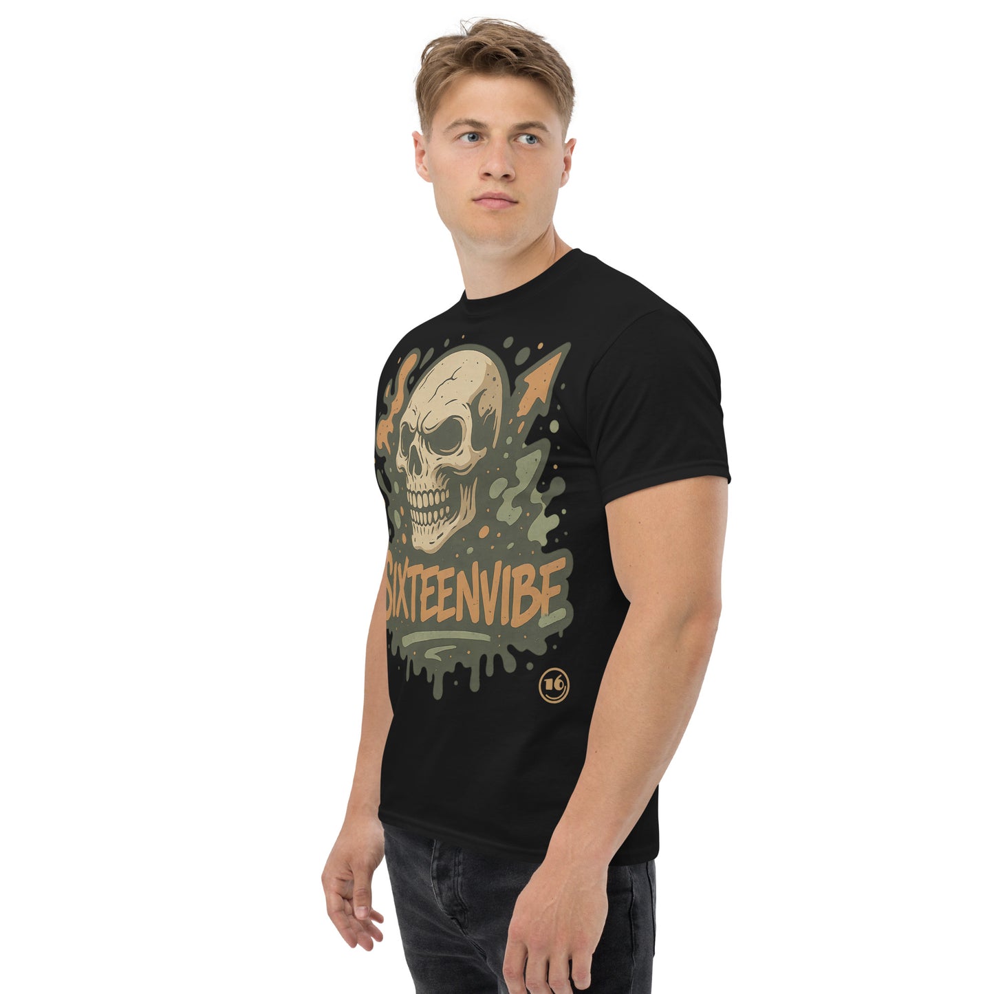 SIXTEENVIBE Viberr King™ ELEVATE VIBE Skull Tee